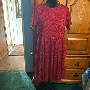 Elegant burgundy Lace Dress NWT
